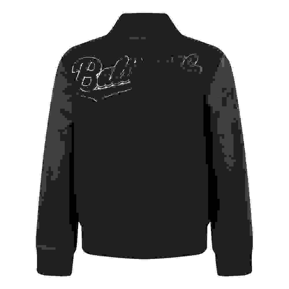 Pro Standard MLB Baltimore Orioles Triple Black Big Boys' Wool Varsity Jacket